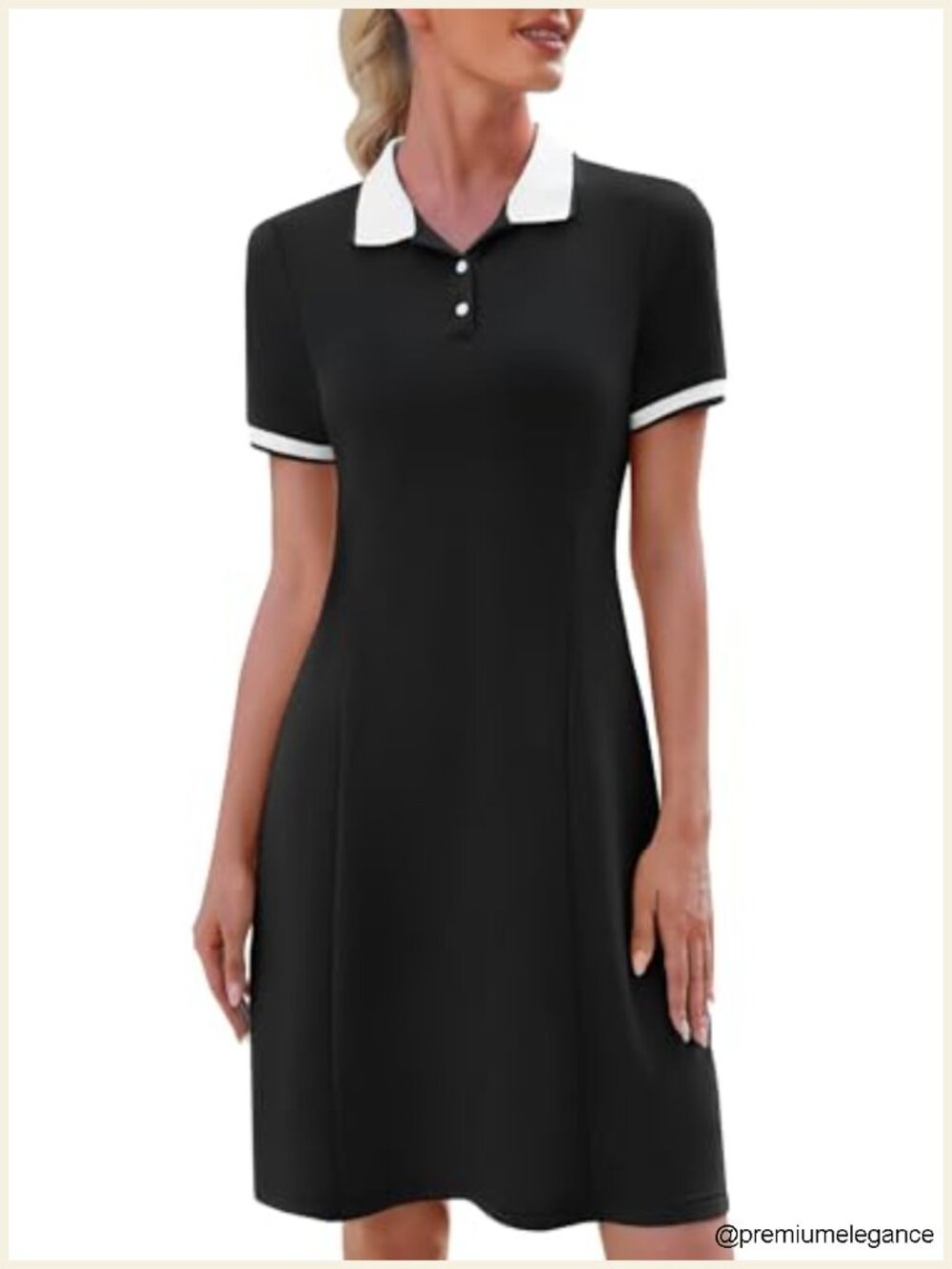 Women's Polo Dress Short Sleeve Athletic Tennis Golf Casual Summer